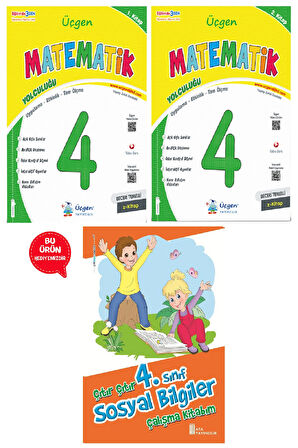 4.Sınıf Beceri Temelli  MATEMATİK Yolculuğu 1. Kitap ve 2. Kitap+ Sosyal Bilgiler Çalışma Kitabım