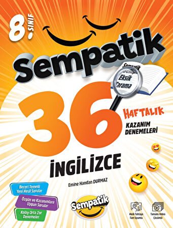 8.Sınıf Sempatik 36 Haftalık Kazanım Denemeleri Seti 2025-2026