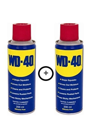 Wd-40 Çok Amaçlı Pas Sökücü Yağlayıcı Sprey 200 ml 2 Adet