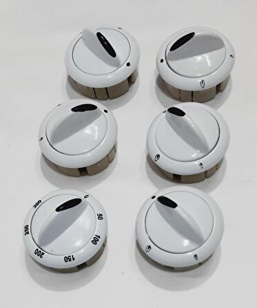 ARÇELİK 1423 T  FIRIN OCAK DÜĞME 6 LI TAKIM KALİTELİ MUADİL