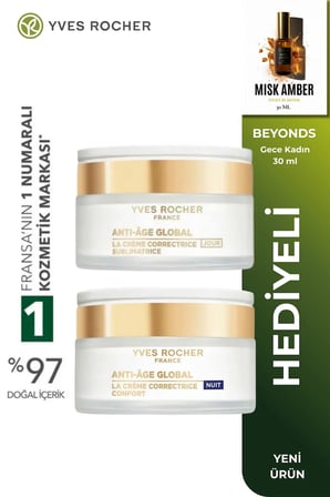 Günlük Nemlendirici Rutin Seti Yenileyici Yaşlanma Karşıtı Gündüz + Gece Kremi 2x50 ml