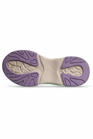 Mp 241-1673 Bej Mor Kadın Bağcıklı Yürüyüş Ayakkabısı