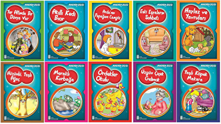 3.Sınıf Okumayı Sevdiren Renkli Resimli Hikayeler 9 - 10 Kitap