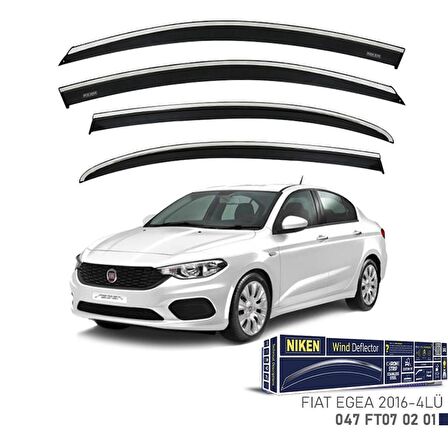 Fiat Egea Niken Kromlu Cam Rüzgarlığı 4lü Set 2016 ve Üstü