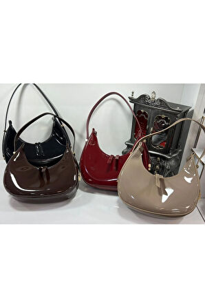 Cherry Model Rugan Özel Kilit Sistemli Askı Boyu Ayarlanabilir Kadın Omuz Çantası