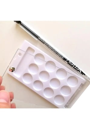Kapaklı Minik Palet, piknik palet, saklama Kutusu, 13 bölmeli 12x7cm-30 Adet