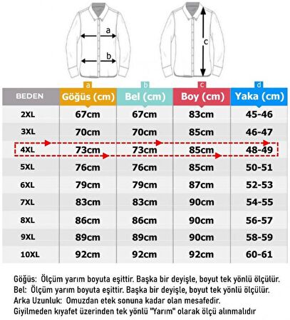 Büyük Beden Hakim Yaka Gömlek Uzun Kol