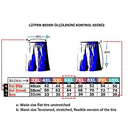 Büyük Beden Likralı Bambu Boxer / Beyaz