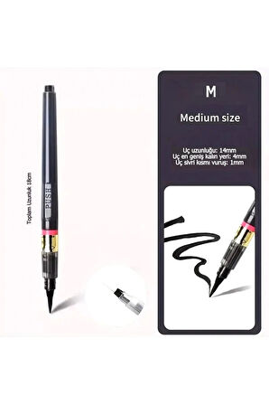 hazneli fırça uçlu kalem, çini, seramik, tahrir fırçası, çizim fırça, 1 Adet-M