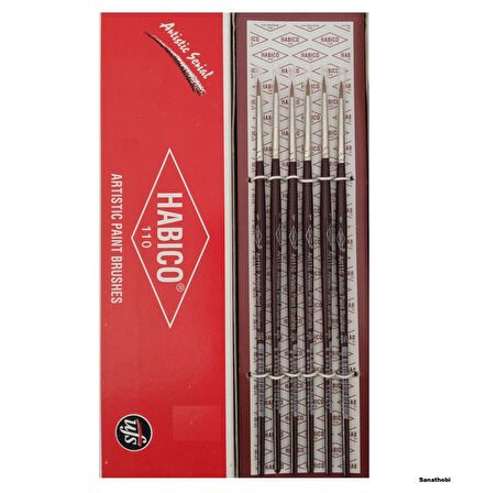 Habico 110 Samur Kılı Sulu ve Akrilik Boya Fırçası-No:1