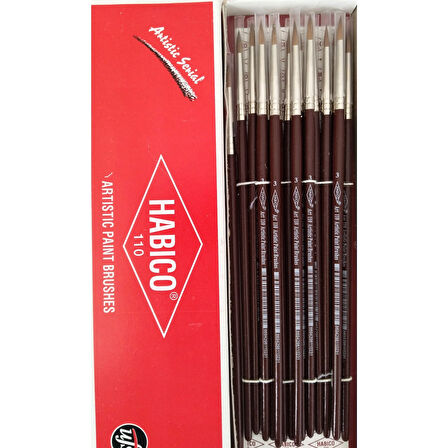 Habico 110 Samur Kılı Sulu ve Akrilik Boya Fırçası-No:3