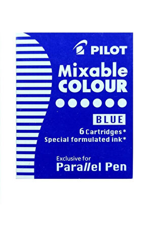 Pilot Parallel Pen Orjinal Kartuş Mavi (6 Adet)