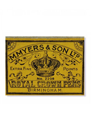 M.myers&son-royal Crown No.2208 Ef-copperplate Divit Uç (TARAMA UCU)