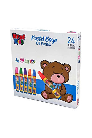 KRAF KIDS KK520 OIL PASTELS- PASTAL BOYA SETİ 24'LÜ KARTON KUTU
