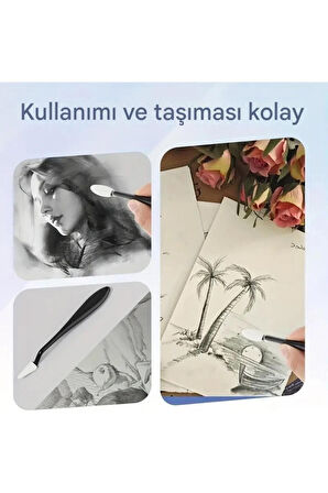 Eskiz sünger silgi, Kara kalem silgi, vurgulama, gölgelendirme ve düzeltme, sünger-22 Parça Set