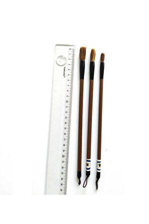 Çini tahrir, seramik sırlama fırça seti, seramik boyama, çini, vazo, resim, brush-Set 3 Parça