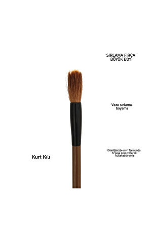 Çini tahrir, seramik sırlama fırça seti, seramik boyama, çini, vazo, resim, brush-Set 7 Parça