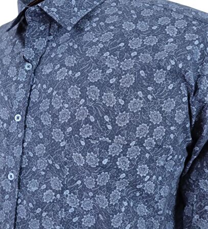 Erkek Büyük Beden Mevsimlik Gömlek Uzun Kol