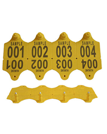 Büyükbaş Hayvan Kulak Küpesi Yeşil 1-500 Arası