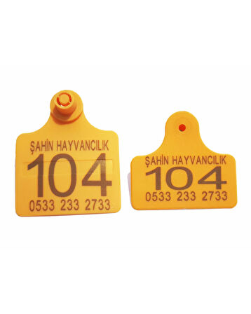 Büyükbaş Hayvan Kulak Küpesi Yeşil 1-250 Arası