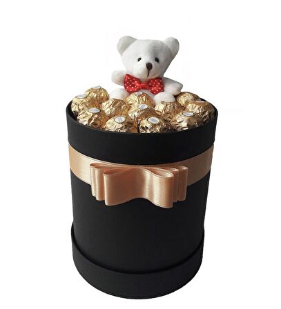 Tasarım Kutuda Enfes Çikolatalar Ve Sevimli Ayıcık