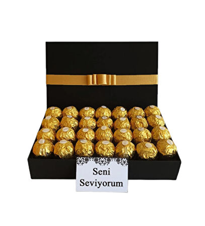 Seni Seviyorum GiftiGifti Exclusive Box Siyah