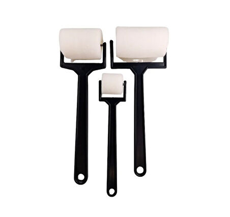 Sünger Rulo Set, yumuşak, geniş yüzeyler homojen zemin boyama 3'lü set