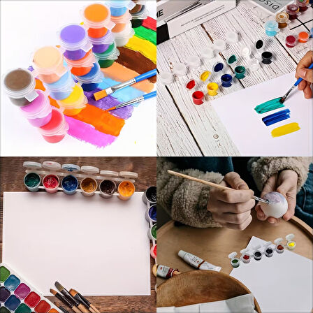 Mini saklama kutusu 2ml 6'lı şerit, boya paleti, boya saklama kabı, küçük hokkalar-2 Şerit