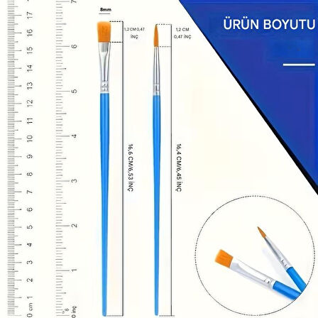 Düz ve Yuvarlak Fırça Seti, Akrilik, Sulu Boya, Yağlı Boya, DIY Çizim, Seramik, Resim Fırça-10 Adet