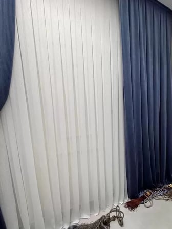 NİVEMESHOME VERA ÇELİK TÜL PERDE AĞIR GRAMAJLI ÜTÜ ISTEMEZ 1/3 SIK PİLE TÜL PERDE APM