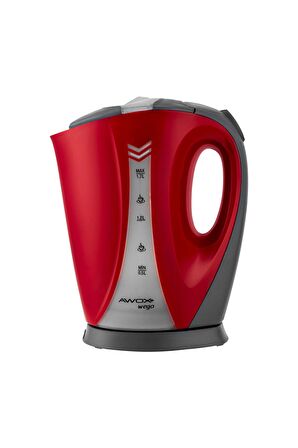 Awox Wego Açık Rezistanslı Su Isıtıcı Kettle Kırmızı