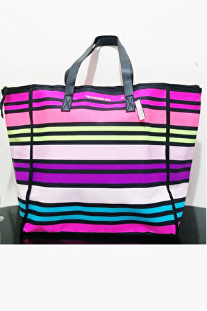 VS Rainbow Kanvas Tote Seyahat Çantası