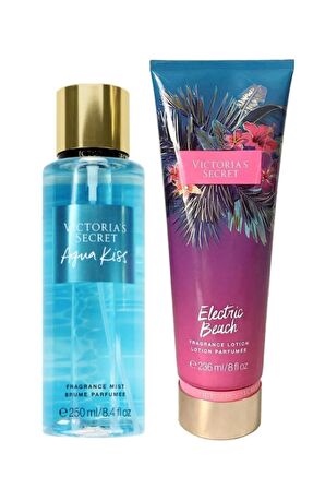 Aqua Kiss & Electric Beach Vücut Losyonu Ve Spreyi 2'li Set