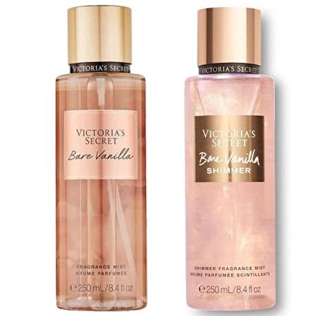 Bare Vanilla-Bare Vanilla Işıltılı Vücut Spreyi İkili Set