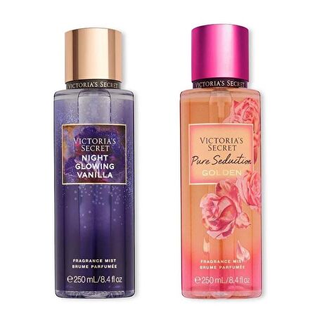 Night Glowing Vanilla-Pure Seduction Golden Vücut Spreyi İkili Set