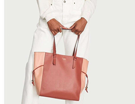 Victoria's Secret Şeftali Renk-Tote-Büyük Boy-günlük Ve Gece-Trent-Kol Çantası