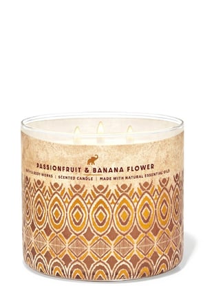Bath & Body Works Bahamas Passionfruit & Banana Flower Büyük Mum 411 g