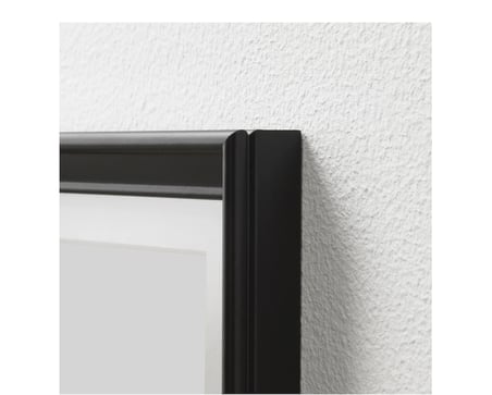 IKEA KNOPPÄNG çerçeveli resim seti , çok renkli, 40x50 cm, 2 adet, bahçe, siyah 
