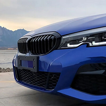 Bmw 3 Serisi G20 2019 + Uyumlu M3 Görünüm Böbrek ( Çift Çizgi Panjur ) - Pıano Black