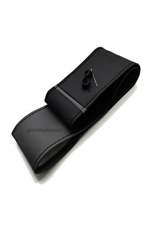 Fiat Fiorino Uyumlu Direksiyon Kılıfı Dikmeli Iki Renkli Yüzüklü Gri Siyah