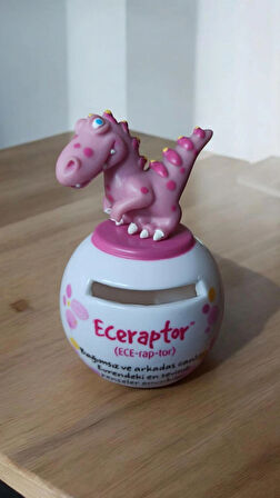 vintage eceraptor dinozor kumbara11 cm