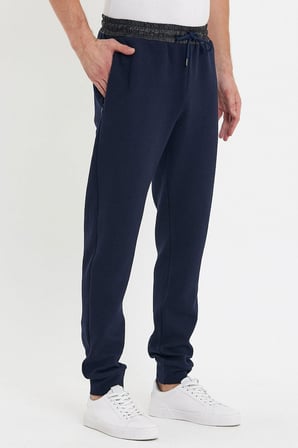 Erkek Bol Lastikli Jogger Basic Chino Siyah Pantolon