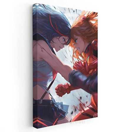 Karşılaşma Anı - Epik Dövüş Sahnesi Anime Kanvas Tablo