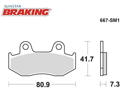 YARI METALİK ÖN FREN BALATASI / HONDA / SH 150 / 150cc / ÖN  / 2001-2002-2003-2004-2005-2006-2007-2008