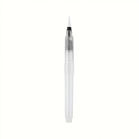 Fırça uçlu, brush pen, sulu boya, su ve mürekkep hazneli, boyama kalem-S beden
