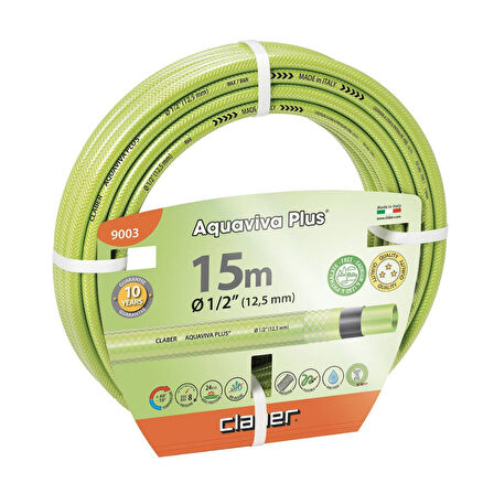 Claber 9003 Hortum Aquaviva Plus 1/2" (12-17mm) 15 M
