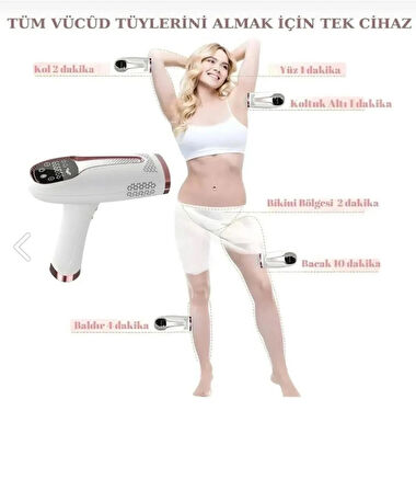 SHOAMI BRL-10 IPL Lazer Epilasyon LED Ekran 1 Milyon Atış + Gözlük Hediyeli