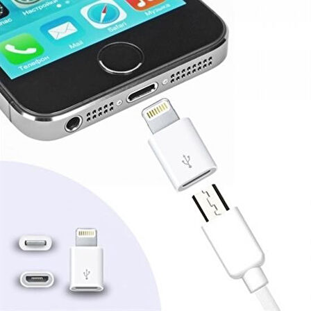 By Nevser® Apple iPhone / iPad Micro Usb Dönüştürücü Adaptör OTG Aparat