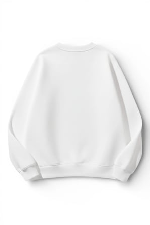 Unisex Yumuşak Dokulu Bloom Baskılı Tasarım Oversize 3 İplik Bisiklet Yaka Sweatshirt