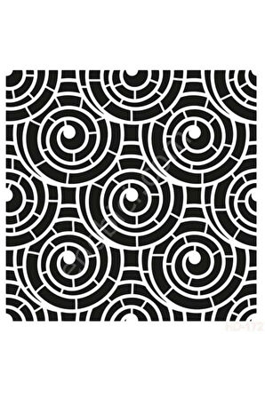 Hd172 Home Dekor Stencil 45x45